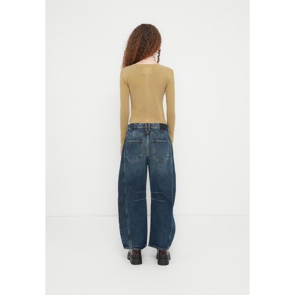 Free People We The Free Good Luck Mid Rise Barrel Jeans Womens 27 Denim Pants - Picture 3 of 13
